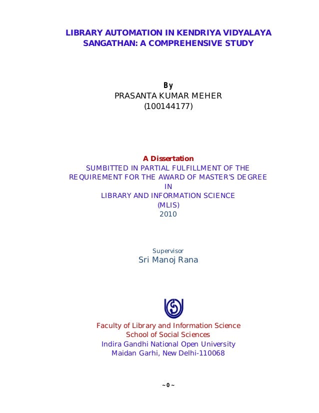 Dissertation library automation homework quotes